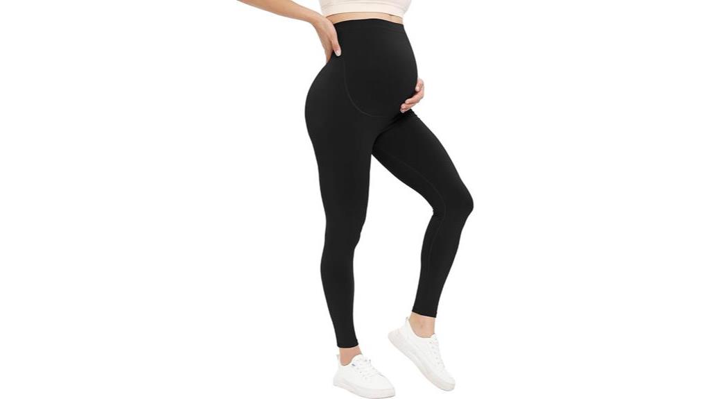 VALANDY Maternity Leggings Over Bump Buttery Soft Belly Support